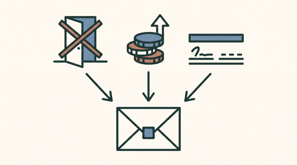 Three decisions that all trigger the notice requirement