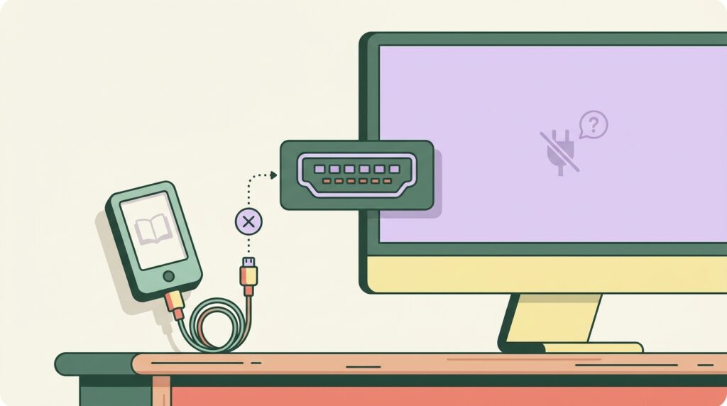 Small e-reader next to a large monitor illustrating the XTEINK X4 Pro size and capability mismatch